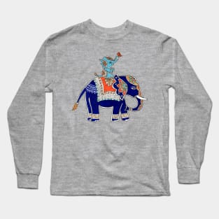 Madhubani elephants Father’s  Day Long Sleeve T-Shirt